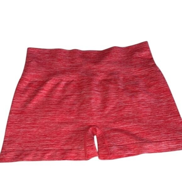 Itzon Womens Red High-Waist Seamless Shorts - XL - Picture 2 of 9
